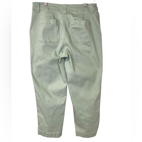 A New Day Light Green Stretch Cropped Slash Pocket Jeans Size 8 - Picture 2 of 5